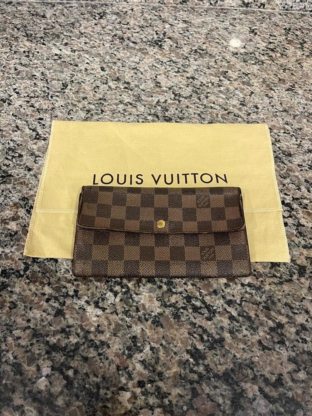 Louis Vuitton Vintage Damier Ebene Wallet Clutch SPB-JB 335716